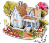 3D DIY Puzzle Jigsaw Baby toy Kid Early learning Castle Construction