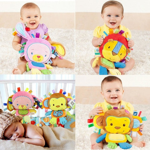 8 Styles Baby Toys Rattles Pacify Doll Plush Baby Rattles Toys