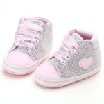 Polka Dots Heart Autumn Lace-Up Walkers