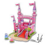 3D DIY Puzzle Jigsaw Baby toy Kid Early learning Castle Construction