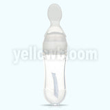 Baby Squeezing Feeding Spoon Silicone Training Scoop