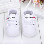 I Love Papa & Mama Soft Sole Canvas Sneaker