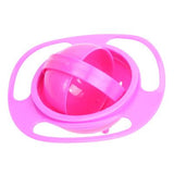 Baby Feeding Dish Cute Baby Gyro Bowl Universal 360 Rotate Spill-Proof Bowl