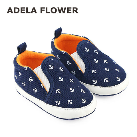 Casual Sneaker Navy Blue Slip-On Soft Sole Crib Shoes