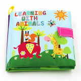 4 Style Baby Toys Soft Cloth Books Rustle Sound Infant Educational Stroller Rattle Toy