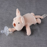 Baby Pacifier Newborn Infant Cartoon Animals Plush Nipple Soother Toys