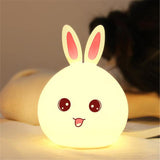 CUTE BABY RABBIT NIGHT LIGHT (CHANGES 7 COLORS)