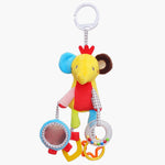 Baby Butterfly Stroller Rattles Infant Crib Mobile Plush Toys with Teether