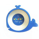 Natural Bamboo Fiber Bowls Cute Cartoon Baby Dishes Baby Feeding Tableware