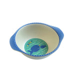 Natural Bamboo Fiber Bowls with Cute Cartoon Designs