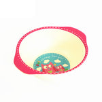 Natural Bamboo Fiber Bowls with Cute Cartoon Designs