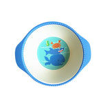 Natural Bamboo Fiber Bowls with Cute Cartoon Designs