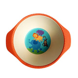 Natural Bamboo Fiber Bowls with Cute Cartoon Designs