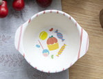 Natural Bamboo Fiber Bowls with Cute Cartoon Designs