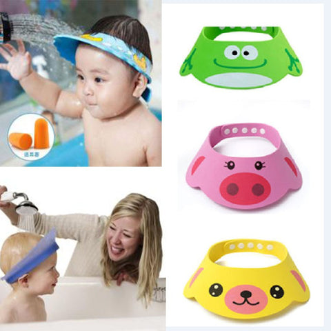 Toddler Kids Wash Hair Shield Direct Visor Caps Shampoo Bathing Shower Cap