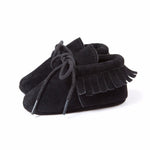 Boy Girl Soft Moccs Fringe Soft Soled Non-slip Footwear