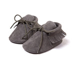 Boy Girl Soft Moccs Fringe Soft Soled Non-slip Footwear