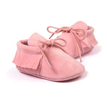 Boy Girl Soft Moccs Fringe Soft Soled Non-slip Footwear