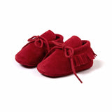 Boy Girl Soft Moccs Fringe Soft Soled Non-slip Footwear