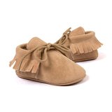 Boy Girl Soft Moccs Fringe Soft Soled Non-slip Footwear