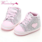 Polka Dots Heart Autumn Lace-Up Walkers