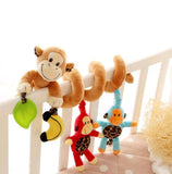 Infant Toy Baby Crib Revolves Around Bed Spiral Stroller Playing Toy