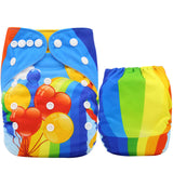 Baby Diapers Reusable Nappies Christmas Cartoon Positional Digital Print Newborn Cloth Diaper