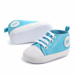 Solid Canvas Anti-slip Soft Shoes Sneaker Fashion Patch Cotton Shoe For baby