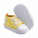 Solid Canvas Anti-slip Soft Shoes Sneaker Fashion Patch Cotton Shoe For baby