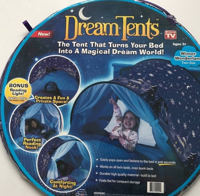 dream tent winter wonderland 2018 Brand New Kids Baby Dream Tents Winter Snow Starry Foldable Tents – Baby Guardian Angel