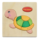 Sale Wooden 3D Puzzle Jigsaw Toys For Children Cartoon Animal Vehicle Wood Puzzles