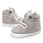 Fox Head Lace Cotton Cloth First Walker Anti-slip Soft Sole Toddler Sneaker