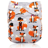 Baby Diapers Reusable Nappies Christmas Cartoon Positional Digital Print Newborn Cloth Diaper