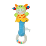 Cute Plush Animal Hand Bells Baby Toys