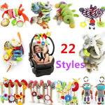 Musical Soft Plush Animal Hanging Bed Stroller Star Teether, Rattle Mobiles Baby Toys