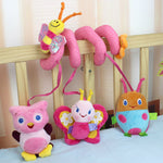 Musical Soft Plush Animal Hanging Bed Stroller Star Teether, Rattle Mobiles Baby Toys