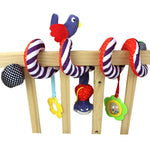 Musical Soft Plush Animal Hanging Bed Stroller Star Teether, Rattle Mobiles Baby Toys