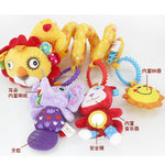 Musical Soft Plush Animal Hanging Bed Stroller Star Teether, Rattle Mobiles Baby Toys