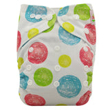 Baby Diapers Reusable Nappies Christmas Cartoon Positional Digital Print Newborn Cloth Diaper