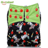 2018 New Baby Cloth Diapers Adjustable Cartoon Foxes Cloth Nappy