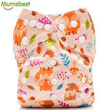 Washable Baby Cloth Diaper Cover Waterproof Cartoon Owl Baby Diapers Reusable Cloth Nappy