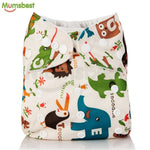 Washable Baby Cloth Diaper Cover Waterproof Cartoon Owl Baby Diapers Reusable Cloth Nappy