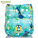 Washable Baby Cloth Diaper Cover Waterproof Cartoon Owl Baby Diapers Reusable Cloth Nappy