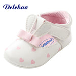 Pink Polka Dot Cotton Soft Sole Baby Shoes Lace-up Spring/Autumn First Walkers