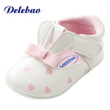 Pink Polka Dot Cotton Soft Sole Baby Shoes Lace-up Spring/Autumn First Walkers