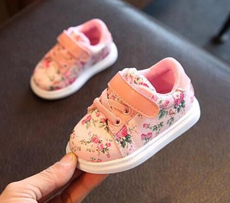 Flower Baby Girl Sneakers Toddler Boy Newborn Shoes First Walker