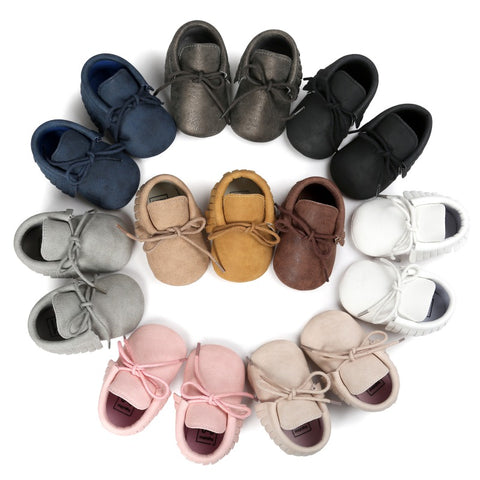 2018 Autumn/Spring Baby Shoes Newborn Boys Girls PU Leather Moccasins Sequin First Walkers Baby Shoes 0-18M S2