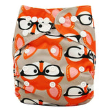 Baby Diapers Reusable Nappies Christmas Cartoon Positional Digital Print Newborn Cloth Diaper