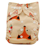 Baby Diapers Reusable Nappies Christmas Cartoon Positional Digital Print Newborn Cloth Diaper