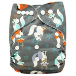 Baby Diapers Reusable Nappies Christmas Cartoon Positional Digital Print Newborn Cloth Diaper